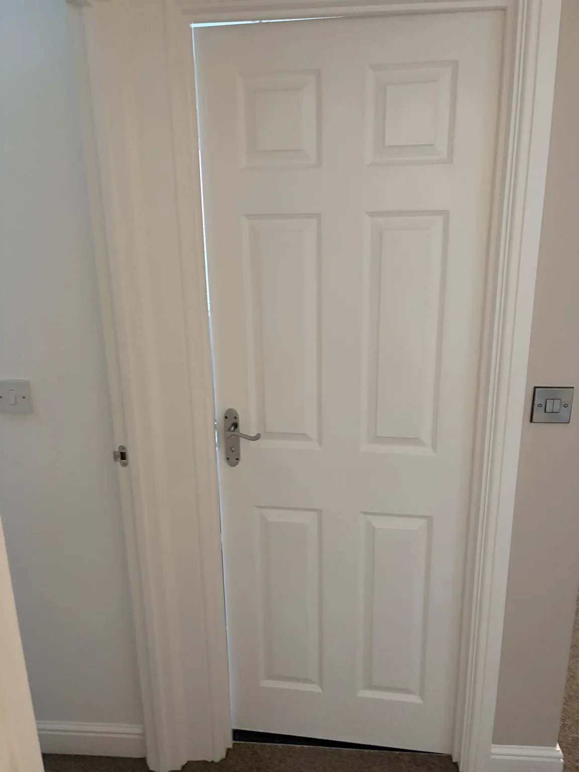 Original white panelled door